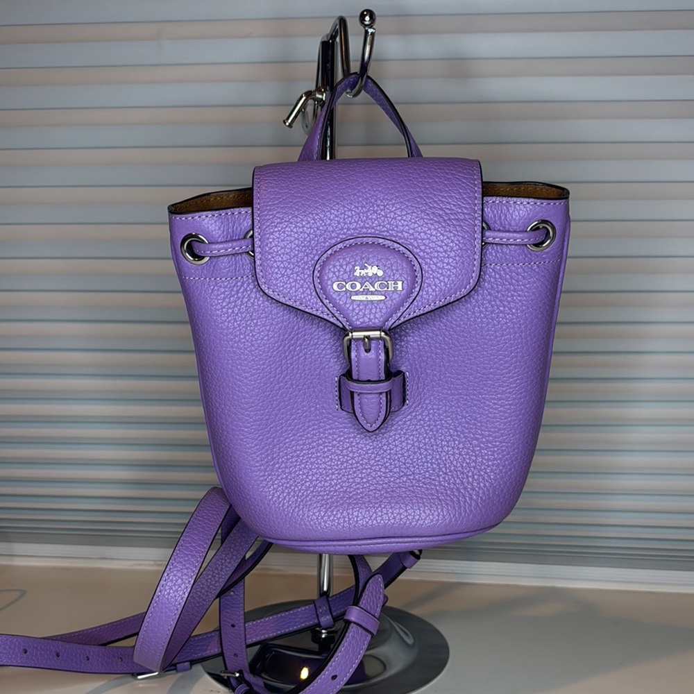 Coach Amelia Lavender convertible Leather Backpack